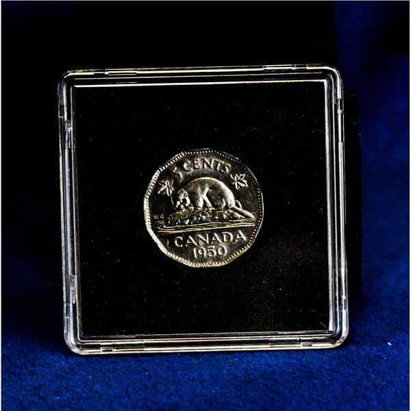 1950 MINTSTATE CANADA NICKEL 5 CENT COIN