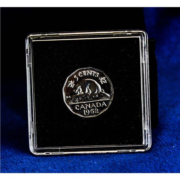 1952 MINTSTATE CANADA NICKEL 5 CENT COIN