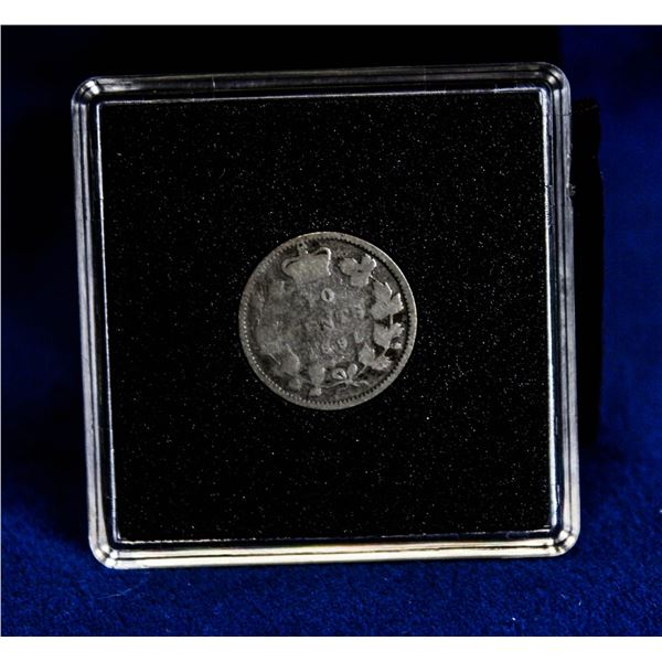 1891 22 LEAVES VARIETY CANADA SILVER 10 CENT