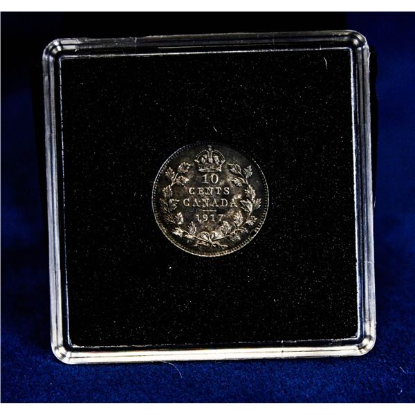 1917 ALMOST UNCIRCULATED CONDITION SILVER CANADA 1