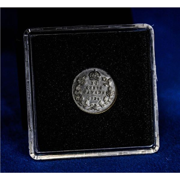 EXTRA FINE 1936 SILVER CANADA 10 CENT