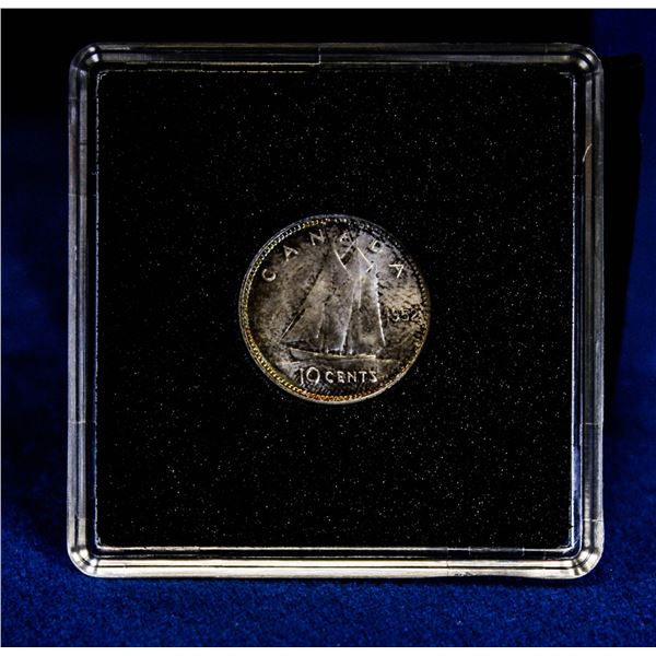CHOICE MINTSTATE 1952 SILVER CANADA 10 CENT