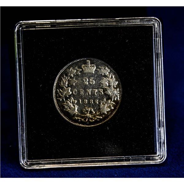 LOW MINTAGE 1882H SILVER CANADA 25 CENT
