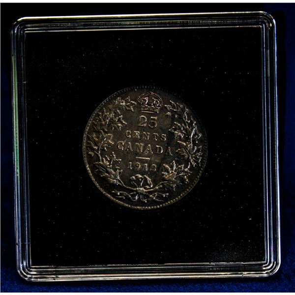 HIGH GRADE 1913 CANADA 25 CENT EXTRA FINE+