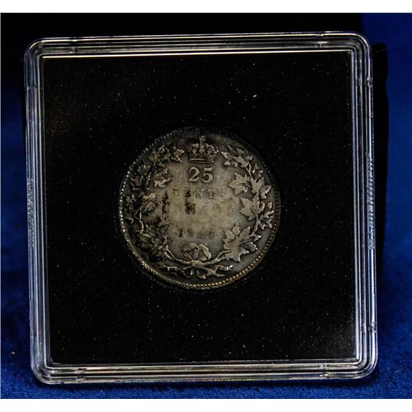 LOW MINTAGE 1927 CANADA 25 CENT
