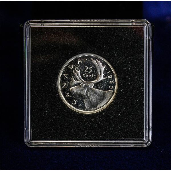 1960 PROOF-LIKE CAMEO SILVER 25 CENT