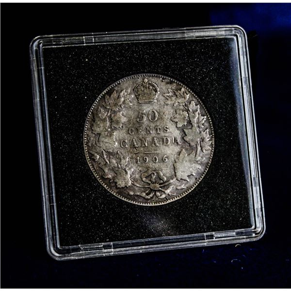 VG-FINE CONDITION 1906 CANADA 50 CENT