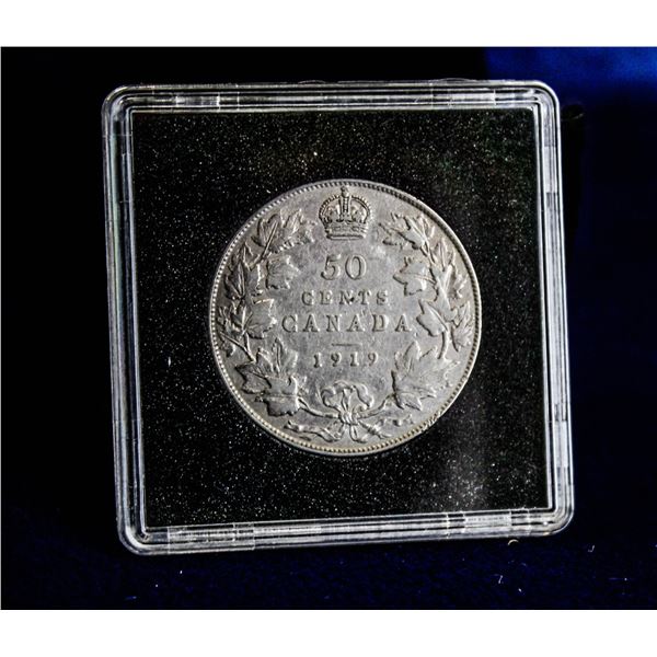 FINE+ CONDITION 1919 SILVER 50 CENT