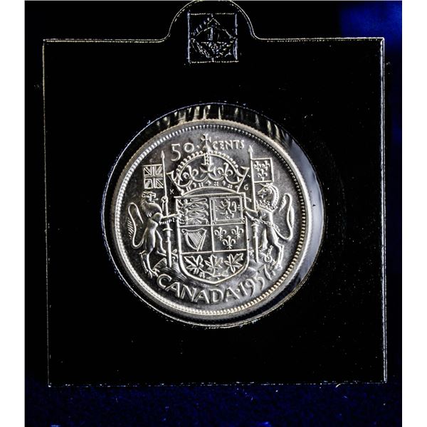 UNCIRCULATED 1957 CANADA SILVER 50 CENT