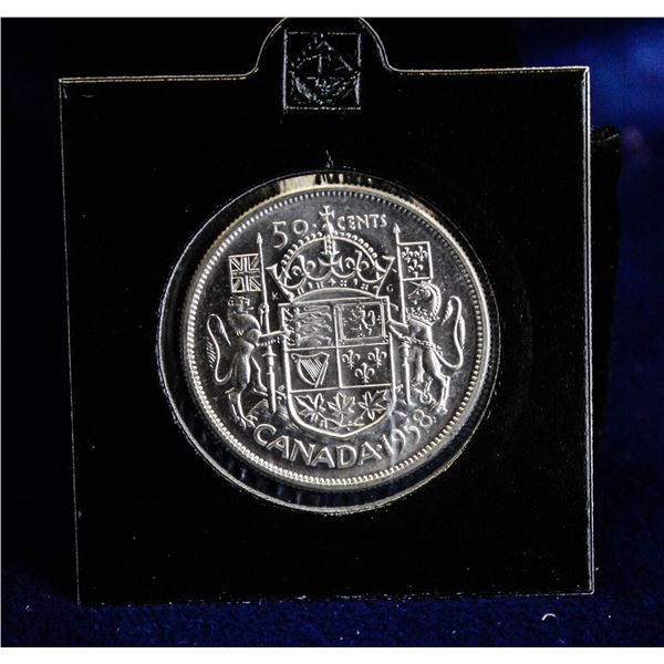 UNCIRCULATED 1958 CANADA SILVER 50 CENT