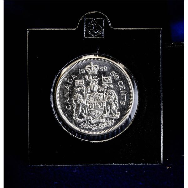 UNCIRCULATED 1959 CANADA SILVER 50 CENT