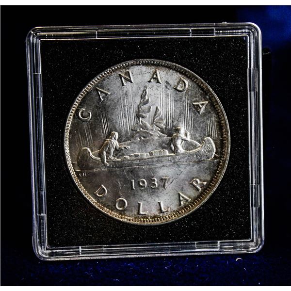 MINTSTATE 1937 SEMI-KEY CANADA SILVER DOLLAR