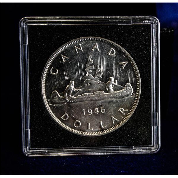 MINTSTATE 1946 SEMI-KEY CANADA SILVER DOLLAR