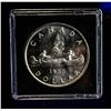 Image 1 : MINTSTATE 1955 CANADA SILVER DOLLAR