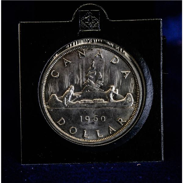 MINTSTATE 1960 CANADA SILVER DOLLAR.