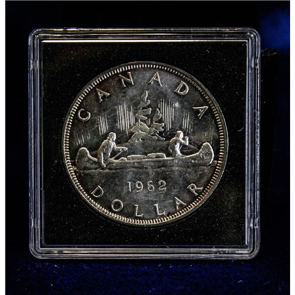 MINTSTATE 1962 CANADA SILVER DOLLAR.