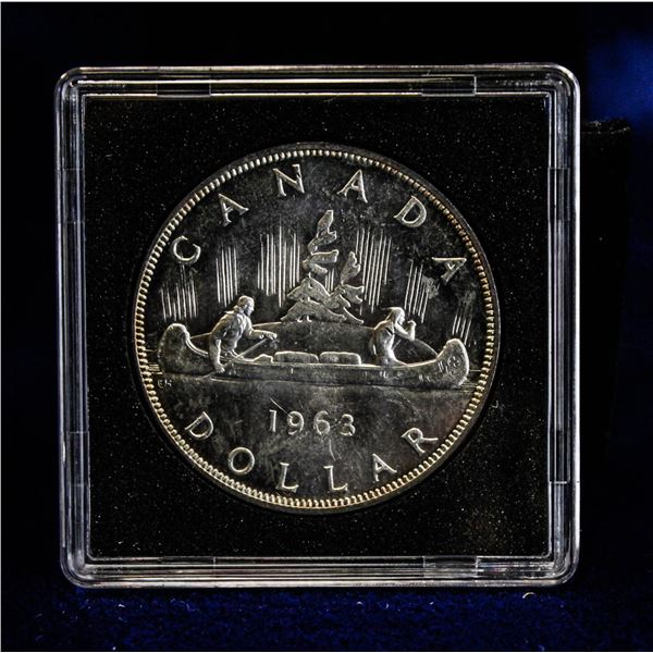 MINTSTATE 1963 CANADA SILVER DOLLAR.
