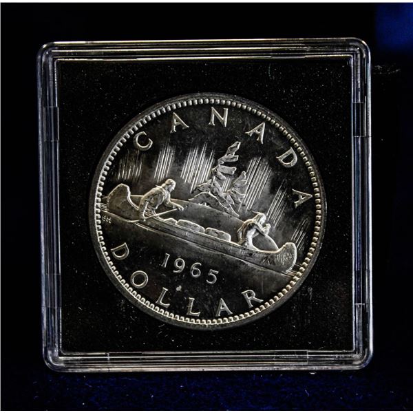 MINTSTATE 1965 SM BEADS PT 5 SILVER DOLLAR