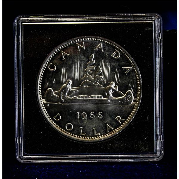 MINTSTATE 1966 CANADA SILVER DOLLAR.