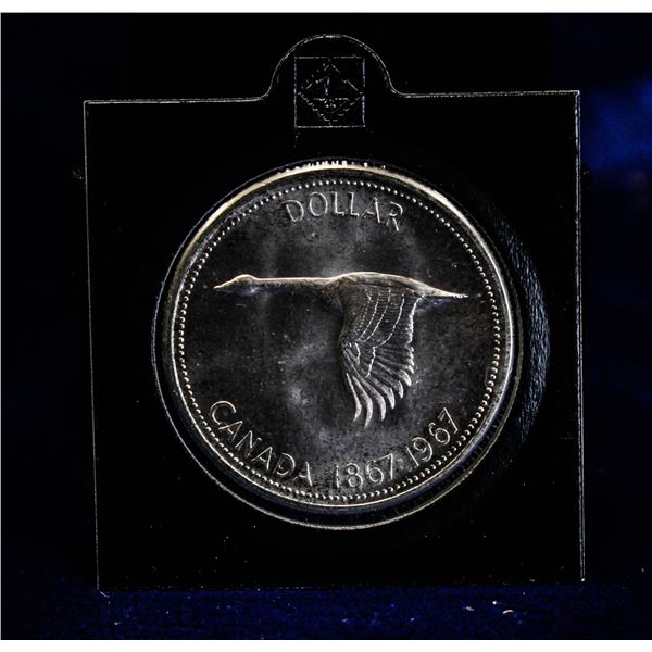MINTSTATE 1967 CANADA SILVER DOLLAR.