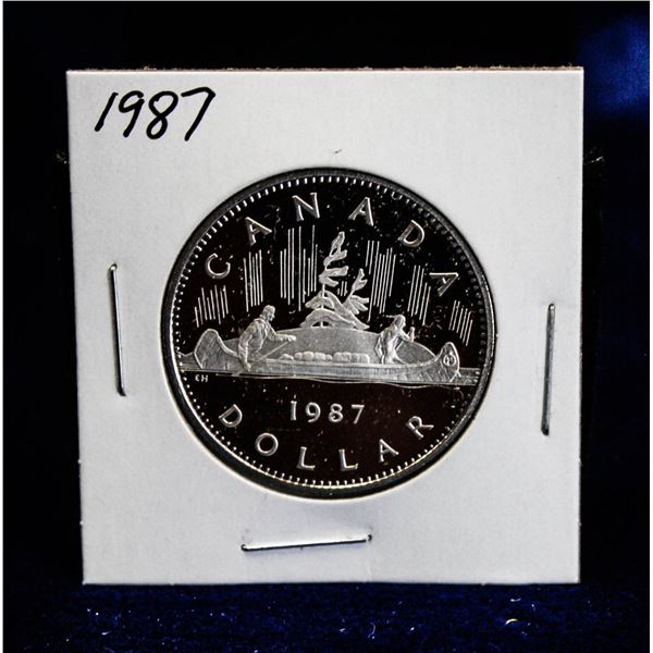 1987 PROOF VOYAGEUR DOLLAR SCARCE ISSUE