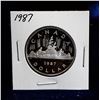 Image 1 : 1987 PROOF VOYAGEUR DOLLAR SCARCE ISSUE