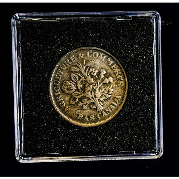 BANQUE DU PEUPLE 1838 1/2 CENT TOKEN