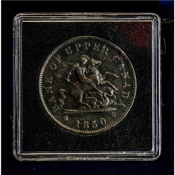 BANK OF UPPER CANADA 1 CENT 1850