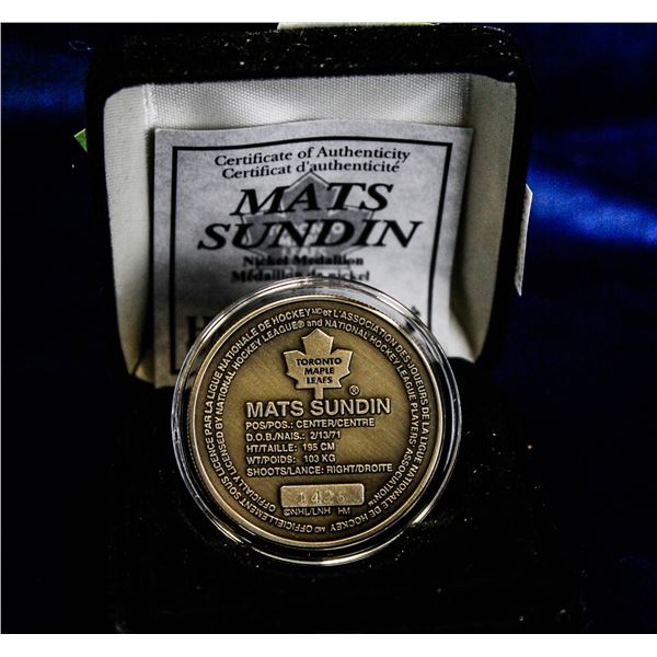 TORONTO MAPLE LEAFS MATS SUNDIN MEDAL