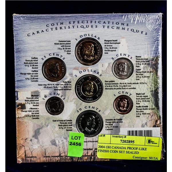 2004 OH CANADA PROOF-LIKE FINISH COIN SET SEALED