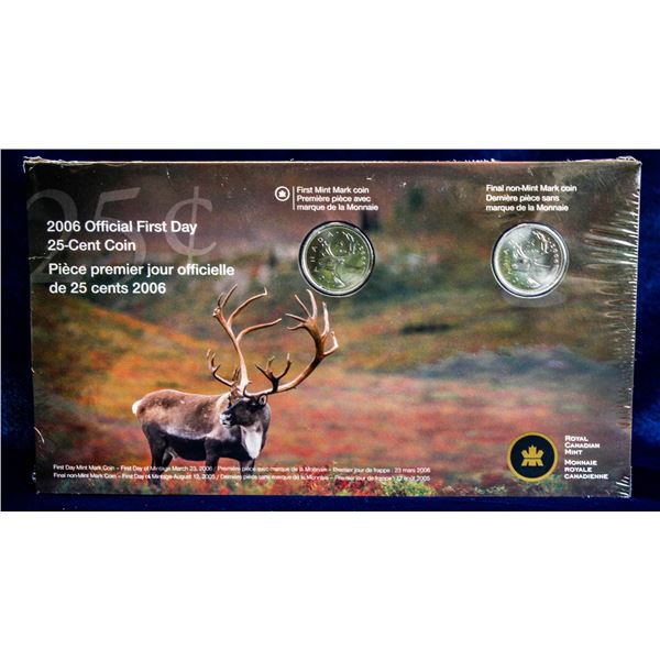 2006 TRANSITION, FIRST DAY OF ISSUE 25 CENT SET