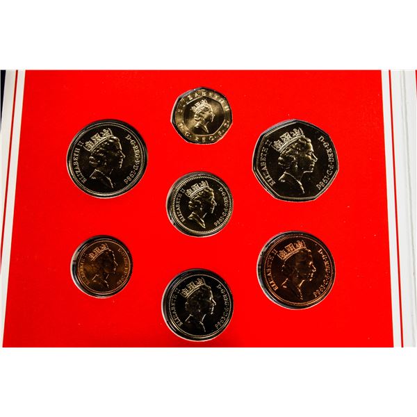 STRIKING 1986 UNITED KINGDOM PROOF-LIKE COIN SET