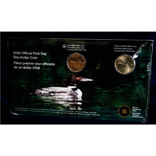 2006 TRANSITION, FIRST DAY OF ISSUE LOON DOLLAR