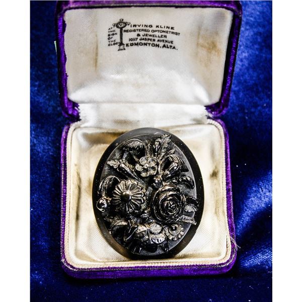 ANTIQUE MOURING BROOCH FROM EDMONTON