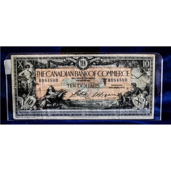 CANADIAN BANK OF COMMERCE 1917 HORSEBLANKET $10