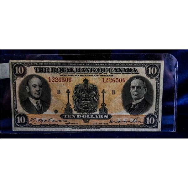 1935 ROYAL BANK OF CANADA $5 BANKNOTE