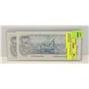 Image 2 : 2-SEQUENTIAL 1979 CANADA $5 BANKNOTES