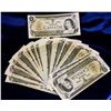 Image 1 : LOT OF 50 MIXED 1973 CANADA $1 BANKNOTES