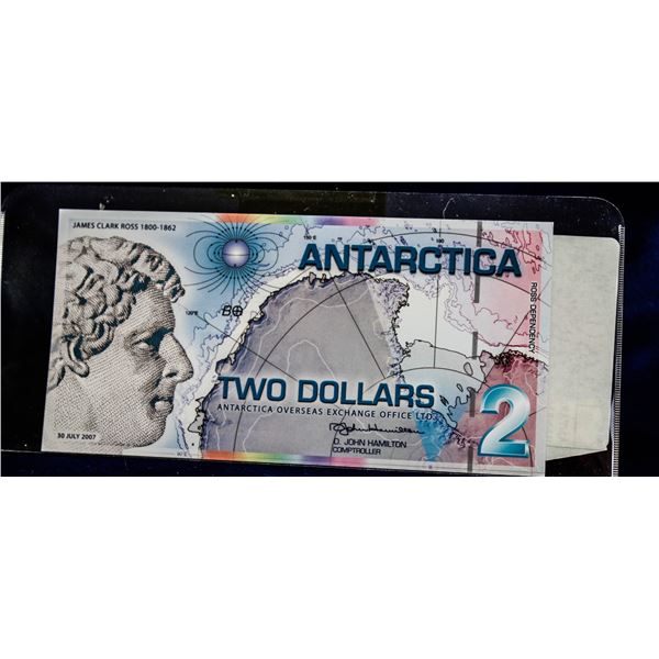 ANTARCTICA 2007 $2 POLYMER BANKNOTE