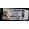Image 1 : ANTARCTICA 2008 $3 POLYMER BANKNOTE