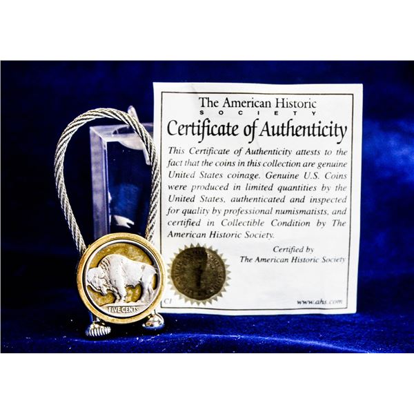 CUT-OUT BUFFALO NICKEL KEY CHAIN BY AHS