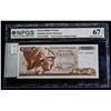 Image 1 : NPGS GRADED UNC67 GREECE 100 DRACHMA NOTE 1978