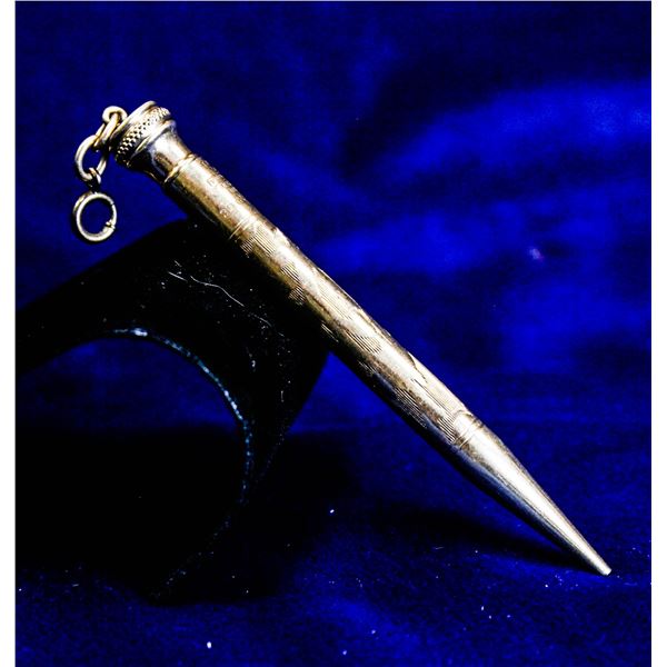 ANTIQUE GOLD FILLED CHATELAINE 20YR PENCIL