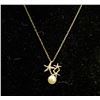 Image 1 : 14K GOLD STARFISH AND PEARL PENDANT ON CHAIN