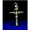 Image 1 : 1.25" 10K GOLD CRUCIFIX WITH BALE