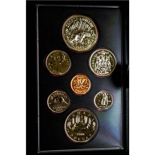 1980 POLAR BEAR SILVER DOUBLE DOLLAR SET