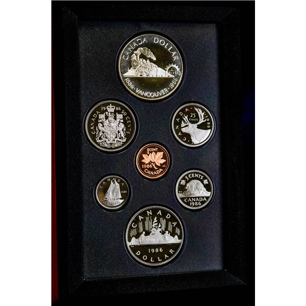 1986 VANCOUVER SILVER PROOF COIN SET