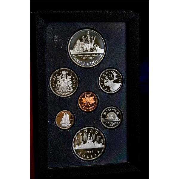 1987 DAVIS STRAIT SILVER PROOF COIN SET
