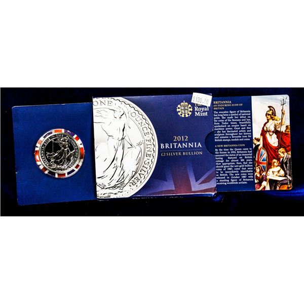 RARE 2012 GREAT BRITAN 1OZ SILVER BRITANNIA COIN