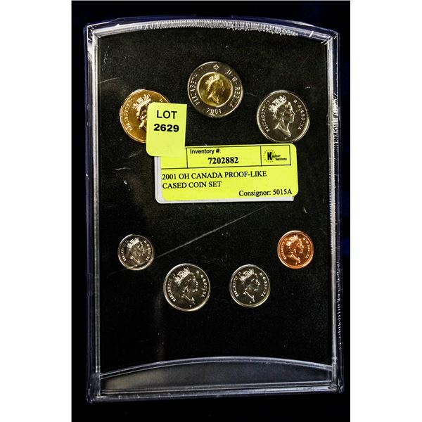 2001 OH CANADA PROOF-LIKE CASED COIN SET